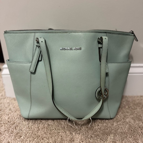 Michael Kors Mint Green Purse - Picture 1 of 7